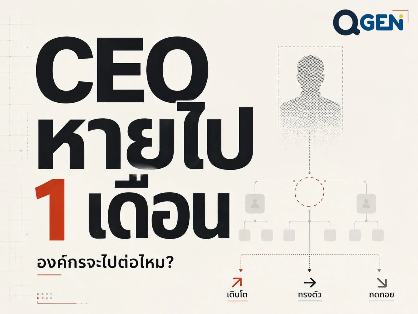 ถ้า CEO หายไป 1เดือน องค์กรจะดีขึ้น เหมือนเดิม หรือถอยหลัง?